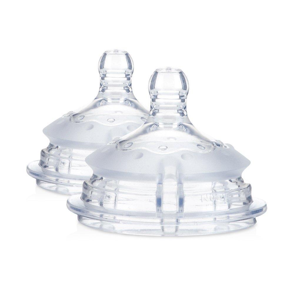 imageNuby 2 Piece Slow Flow Comfort Nipple2 Count Pack of 1