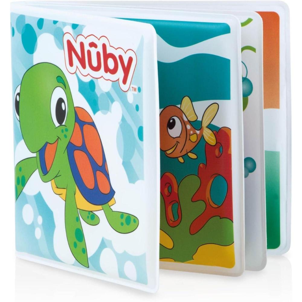 imageNuby Bath Fun Time Book with WaterProof Pages and Surprise Squeaker Early Education 0 M Prints May VaryBath Book