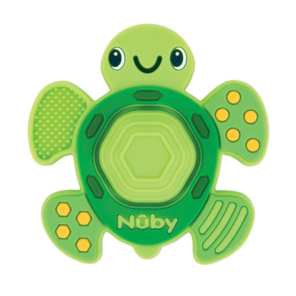 imageNuby Teethe N Pop Sensory Play Teether  Baby Teething Toy  3 Months  TurtleTurtle Teethe N Pop
