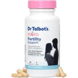 Dr. Talbot’s Mom Probiotic Lactation Support Supplement – Herbal Blend of Fenugreek, Blessed Thistle, Milk Thistle, and More – 60 Capsules(Fertility Support Multi-Vitamins)