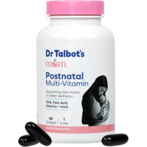 Dr. Talbot’s Mom Probiotic Lactation Support Supplement – Herbal Blend of Fenugreek, Blessed Thistle, Milk Thistle, and More – 60 Capsules(Postnatal Multi-Vitamins)