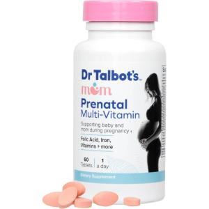 Dr. Talbot’s Mom Probiotic Lactation Support Supplement – Herbal Blend of Fenugreek, Blessed Thistle, Milk Thistle, and More – 60 Capsules(Prenatal Multi-Vitamins)