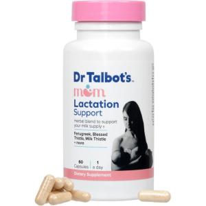 Dr. Talbot’s Mom Probiotic Lactation Support Supplement – Herbal Blend of Fenugreek, Blessed Thistle, Milk Thistle, and More – 60 Capsules(Probiotic Lactation Support)