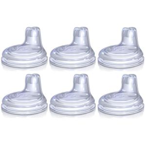 Nuby 6 Pack Replacement Silicone Spouts for The Nuby *No Spill Easy Grip Cup*