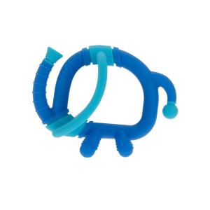 Nuby Geo Zoos Massaging Teether – Baby Teething Toy – Soft Easy Grip – 3+ Months – Dino(Elephant)