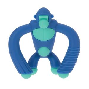 Nuby Geo Zoos Massaging Teether – Baby Teething Toy – Soft Easy Grip – 3+ Months – Dino(Gorilla)