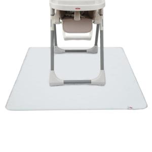 Nuby High Chair Square Floor Mat – Waterproof and Clear Floor Mat – Protects Floor from Spills and Messes – 49.5″ x 49.5″(Square)