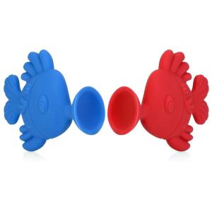 Nuby Silly Kissing Fish Interactive Suction Toys, 2 Pack, Red/Blue(Red/Blue)
