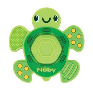 Nuby Teethe N’ Pop Sensory Play Teether – Baby Teething Toy – 3+ Months – Turtle(Turtle Teethe N’ Pop)