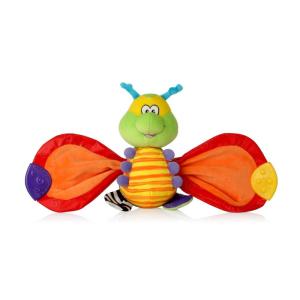 Nuby Teether Tugz Plush Silicone Teething Toy – Baby Teething Toy for 3+ Months – Rabbit(Bee)