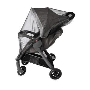 Nuby Travel System Weather Shield, Clear Plastic Stroller Cover with Storage Pocket & Vented Sides(Mosquito Netting – Black)