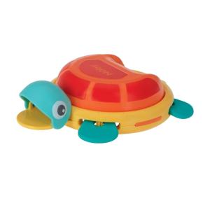 Nuby Turtle Tambourine Bath Toy and Musical Instrument – Baby Bath Toy – 12+ Months(Turtle Tambourine)
