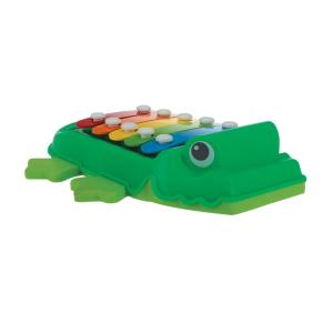 Nuby Turtle Tambourine Bath Toy and Musical Instrument – Baby Bath Toy – 12+ Months(Xylodile Bath Toy)