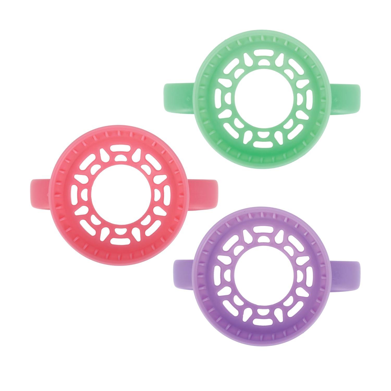 imageNuby Wonder Cup SpillProof Toddler Sippy Cups 2 Pack 5 oz Sip from All Sides Leak Resistant Easy Grip TwoHandle Design PinkAquaPink Purple Aqua