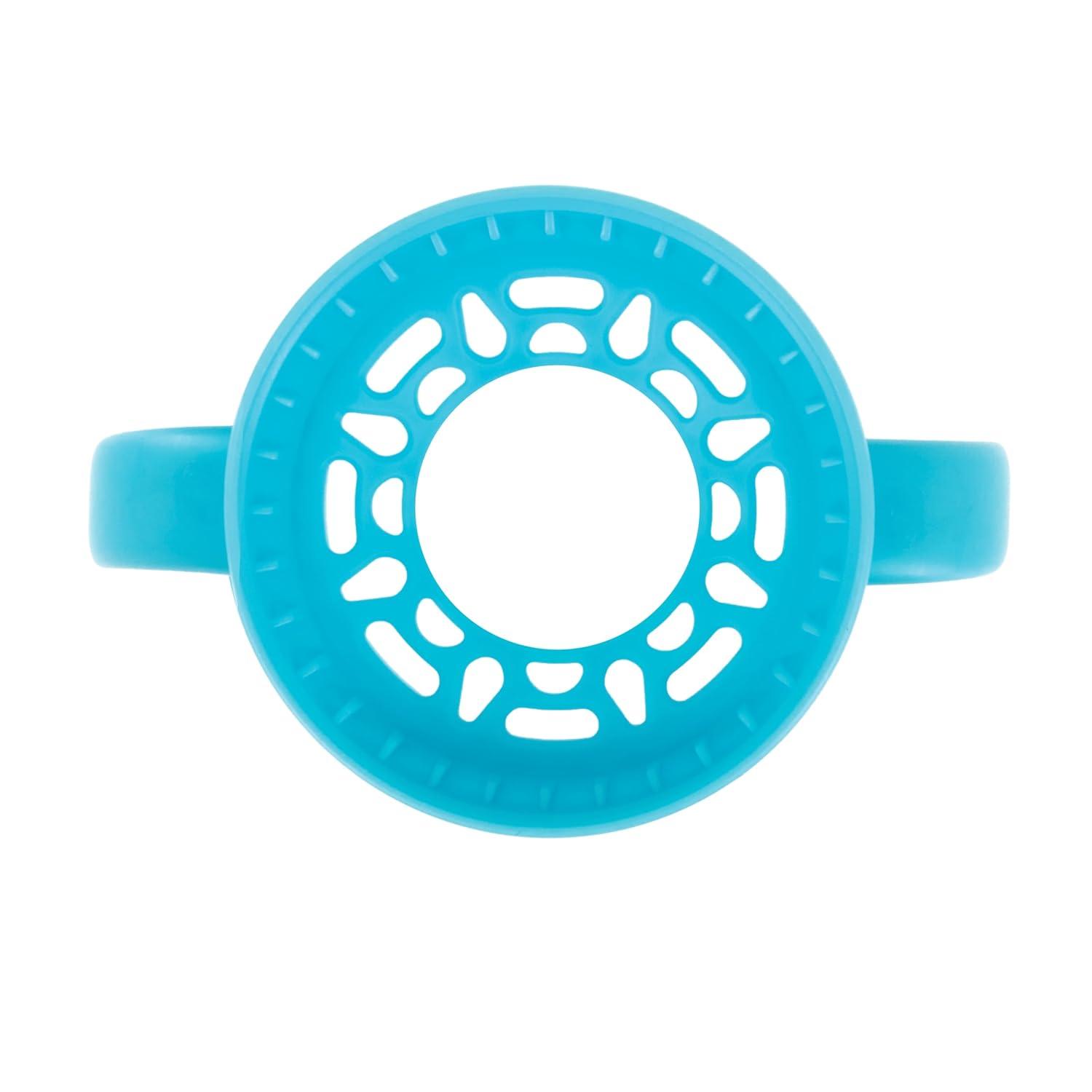 imageNuby Wonder Cup SpillProof Toddler Sippy Cups 2 Pack 5 oz Sip from All Sides Leak Resistant Easy Grip TwoHandle Design PinkAquaRed Blue