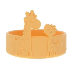 Nuby Animal Friends Silicone and Stainless Steel Fork and Spoon Set – 12+ Months – Pink Whale(Yellow Giraffe)