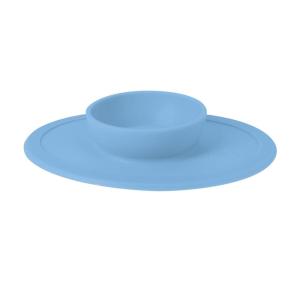 Nuby Sure Grip Silicone Feeding Bowl – Toddler Suction Plate – 6+ Months – Coral(Blue)