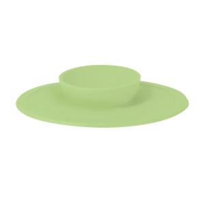 Nuby Sure Grip Silicone Feeding Bowl – Toddler Suction Plate – 6+ Months – Coral(Green)