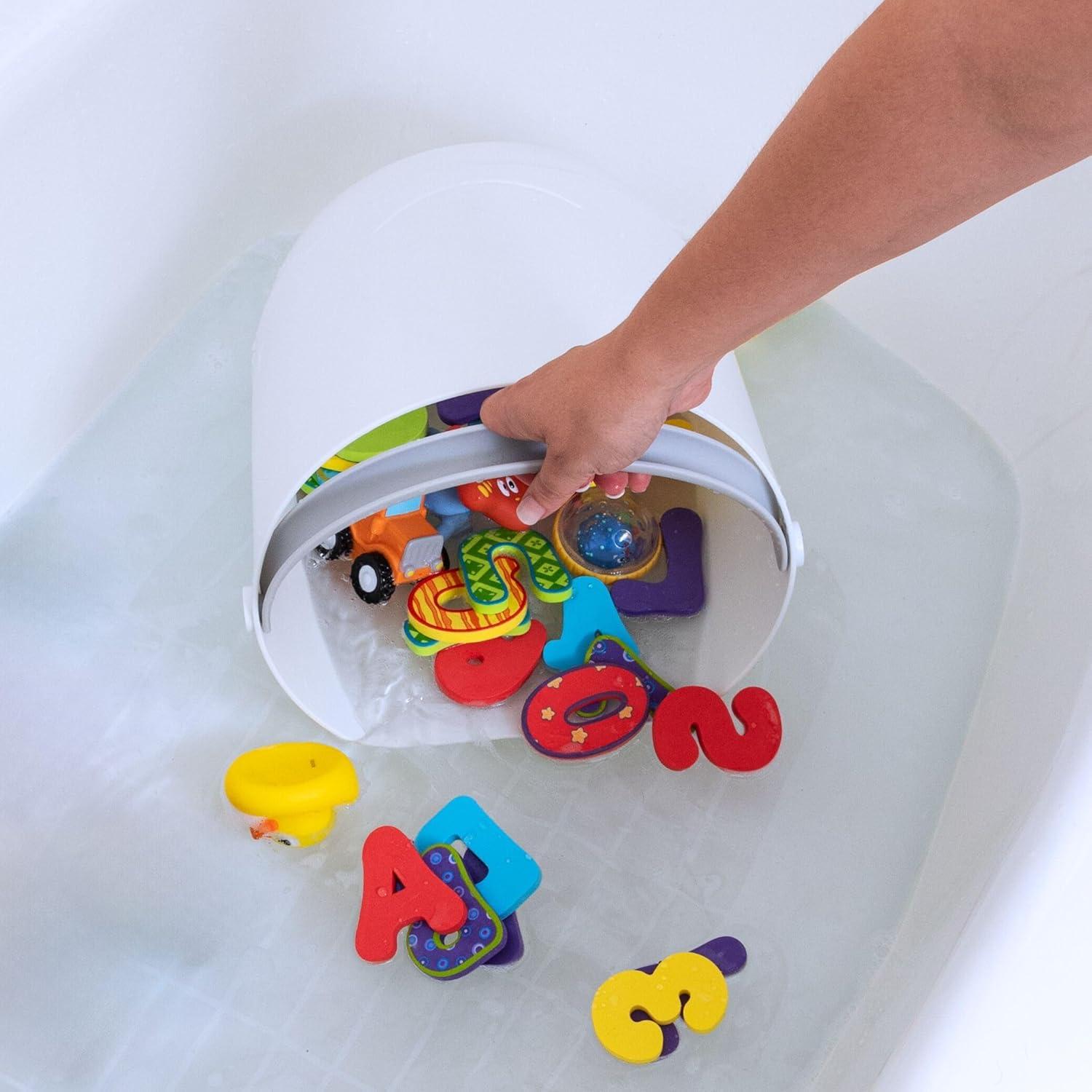 image:imageNuby Bath Essentials Set Whale Tub Toy Caddy with NonSlip Tray Gentle Rinse Pail for TearFree Baths amp Stackable Boat Toy for Play Storage amp Easy Bath Time OrganizationBath Essentials Set
