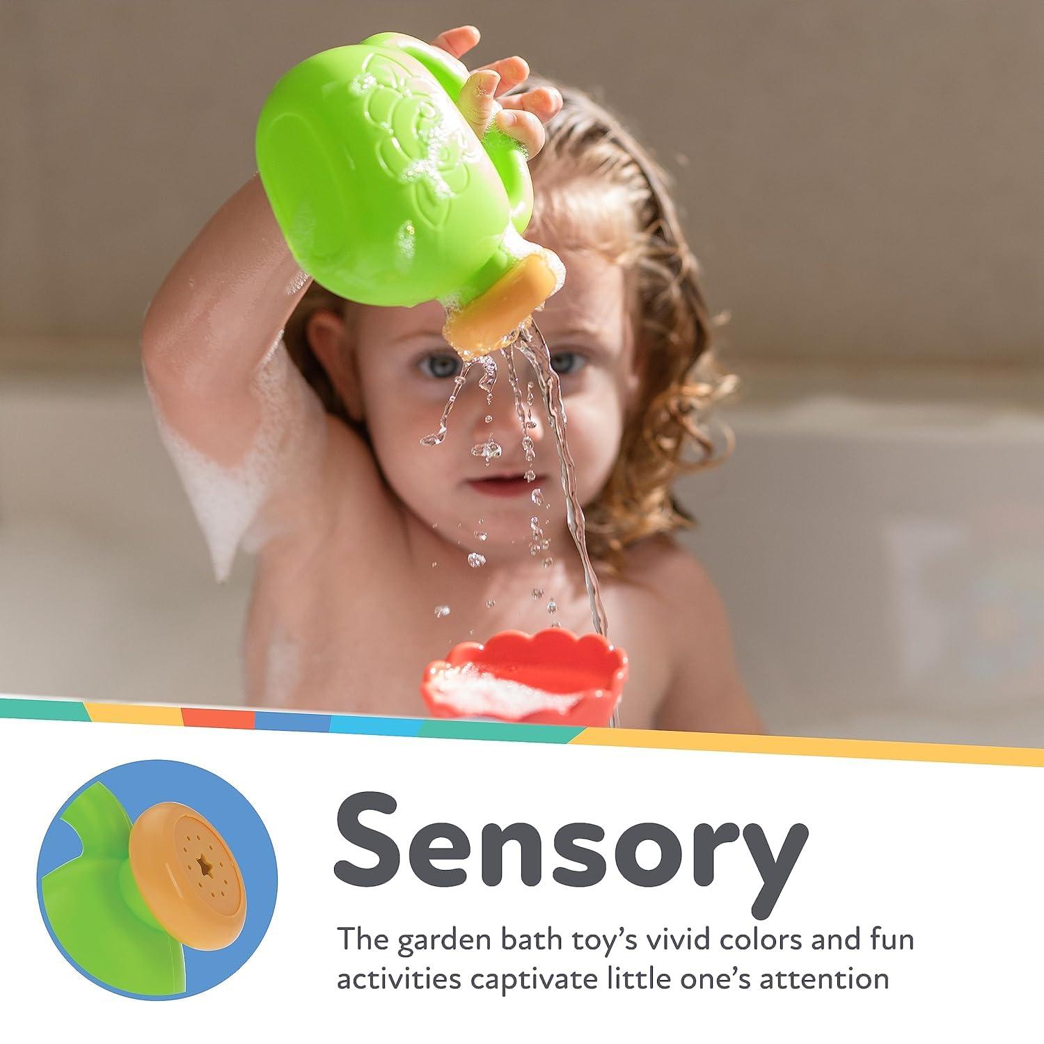 image:imageNuby Flow N Grow Garden Bath Toy with Flower and Watering Can Baby Bath Toy for Boys and Girls 18 Months Toddler Bath Suction Cup Toy Attaches to Shower WallFlow N Grow Garden Bath Toy
