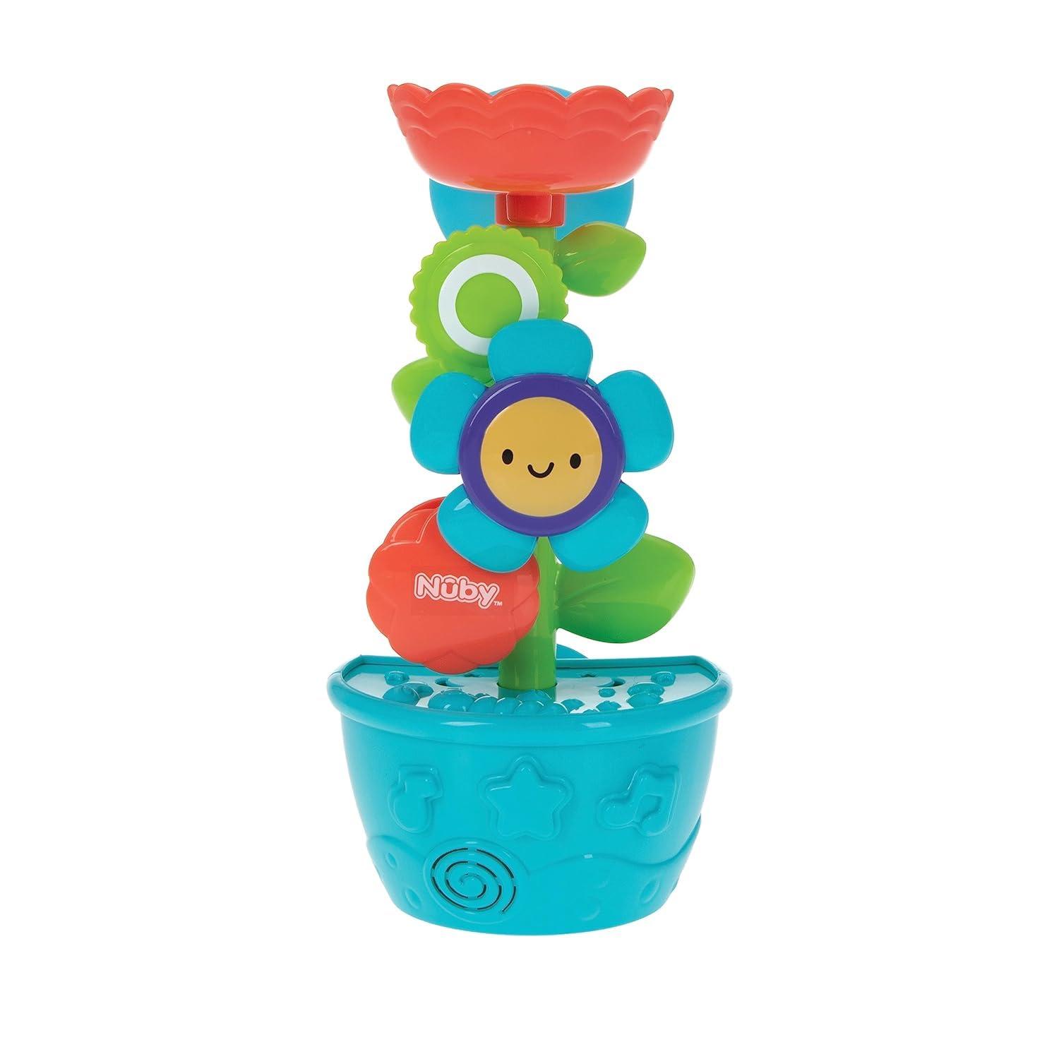 image:imageNuby Flow N Grow Garden Bath Toy with Flower and Watering Can Baby Bath Toy for Boys and Girls 18 Months Toddler Bath Suction Cup Toy Attaches to Shower WallFlow N Grow Garden Bath Toy
