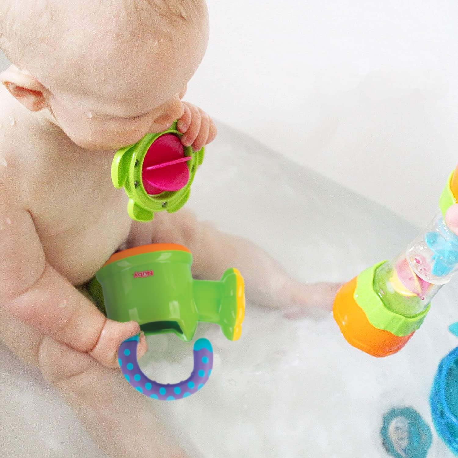 image:imageNuby Flow N Grow Garden Bath Toy with Flower and Watering Can Baby Bath Toy for Boys and Girls 18 Months Toddler Bath Suction Cup Toy Attaches to Shower WallWatering Can