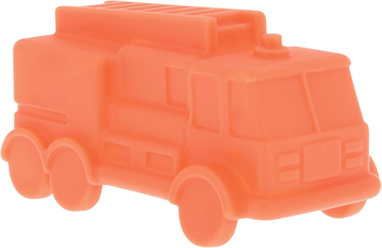 image:imageNuby Vehicle Bath Toys 5Pack Soft Stackable Toddler Bath Toys NoHole Design for Easy Cleaning 6 Months Bulldozer Excavator Dump Truck Ambulance and Fire TruckTrucks Bulldozers