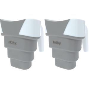 Nuby Collapsible Rinse Pail for Baby Bath Time – Collapsible Bucket with Easy Grip Handle to Rinse Baby Shampoo and Soap – Baby Essentials((Pack of 2))