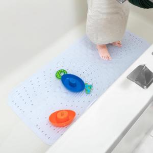 Nuby Cushioned Bath Mat for Babies and Toddlers – Non-Slip Shower and Bathtub Mat with Suction Cups – White(White)