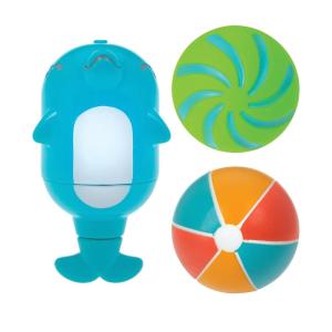 Nuby Dolphin Squirter with Splash Squirter Balls, BPA Free, 10+M(Dolphin Squirter)