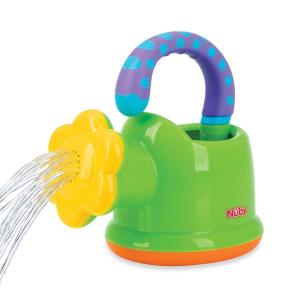 Nuby Flow N’ Grow Garden Bath Toy with Flower and Watering Can – Baby Bath Toy for Boys and Girls 18+ Months – Toddler Bath Suction Cup Toy Attaches to Shower Wall(Watering Can)