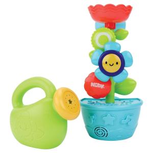 Nuby Flow N’ Grow Garden Bath Toy with Flower and Watering Can – Baby Bath Toy for Boys and Girls 18+ Months – Toddler Bath Suction Cup Toy Attaches to Shower Wall(Flow N’ Grow Garden Bath Toy)