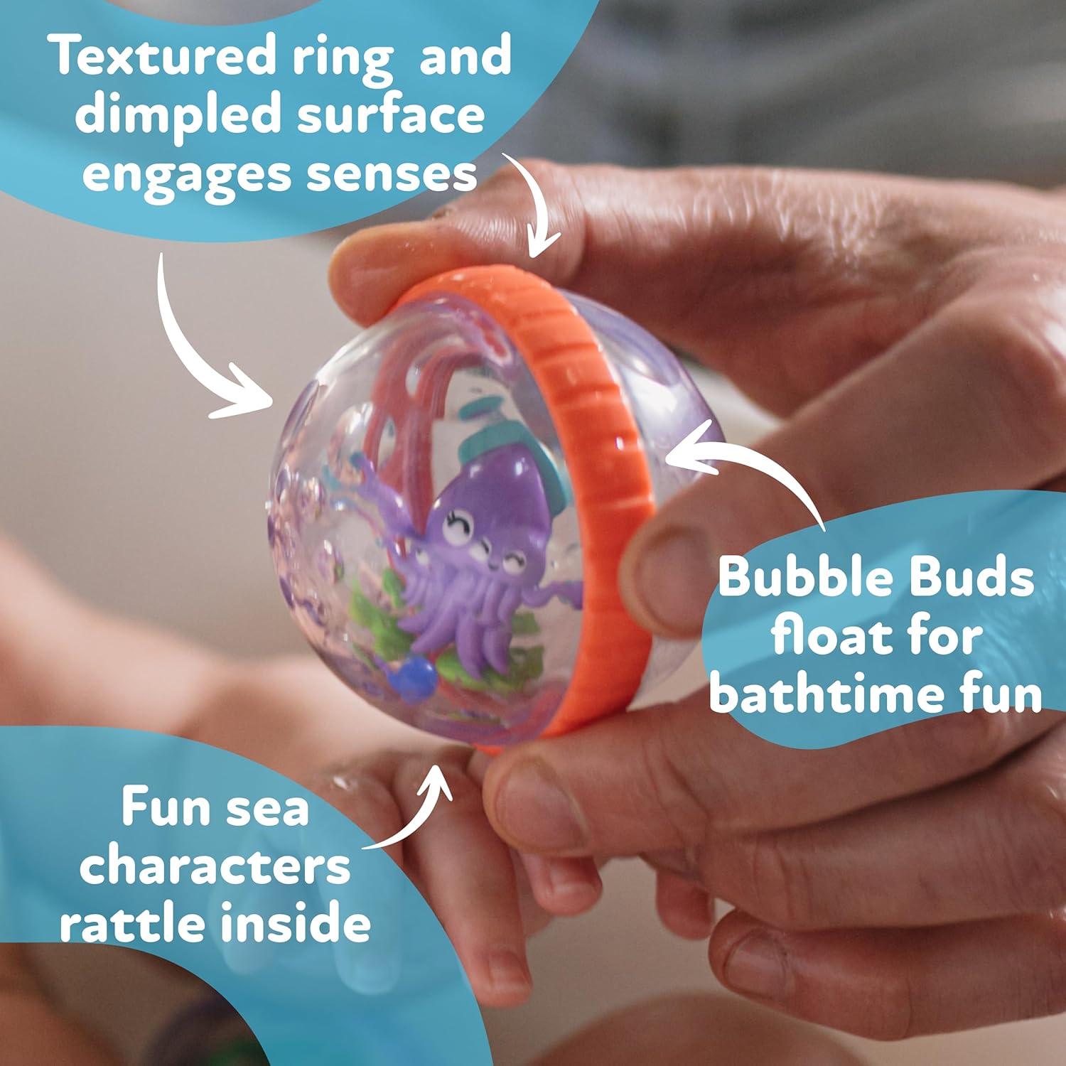 image:imageNuby Mesh Toy Caddy Bath Toy Storage Organizer with Detachable Suction Hanger Handle for Easy Scooping Durable QuickDry MeshBubbly Buds