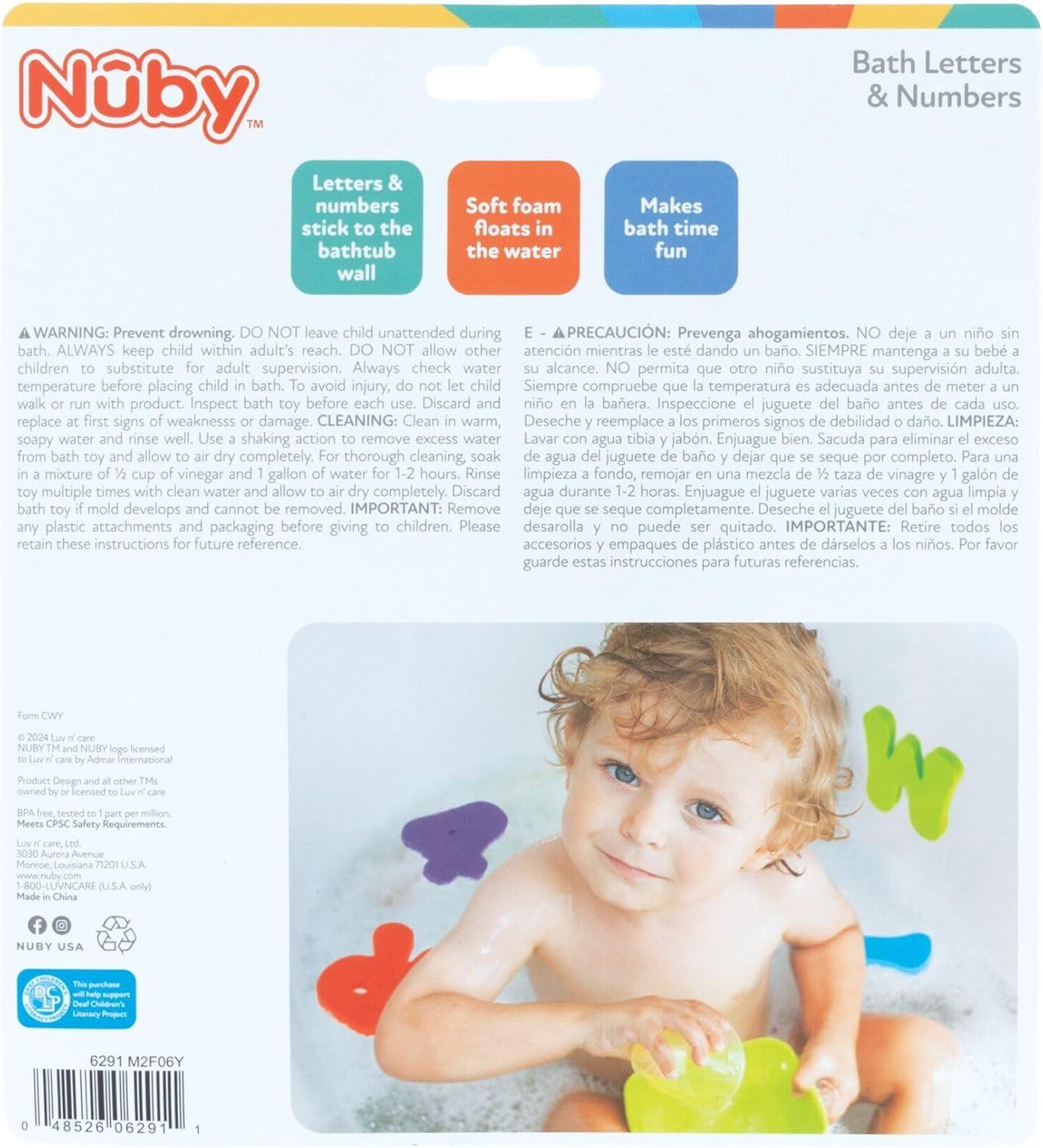 image:imageNuby Mesh Toy Caddy Bath Toy Storage Organizer with Detachable Suction Hanger Handle for Easy Scooping Durable QuickDry MeshSolid Color Alphabet Numbers Set