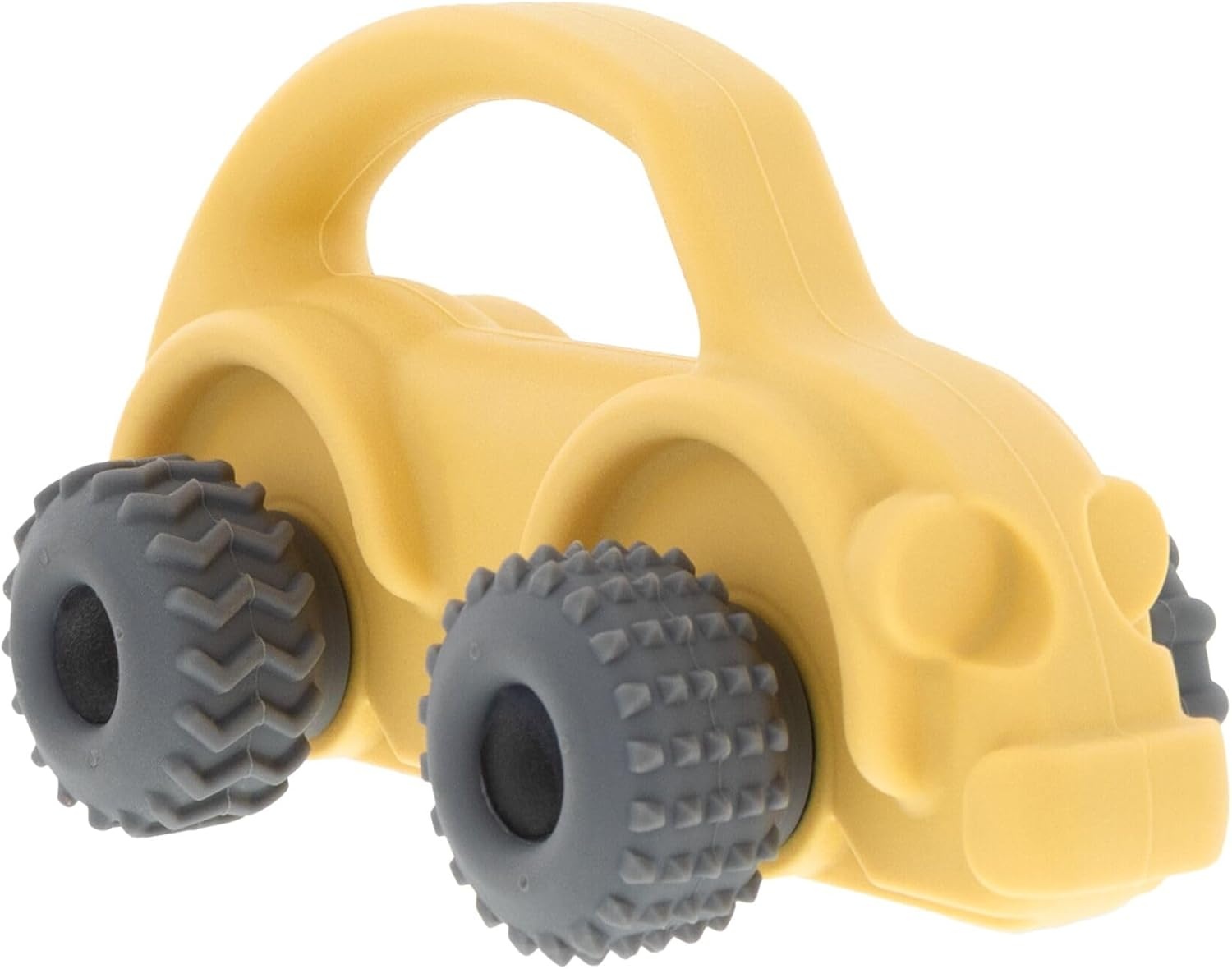 image:imageNuby Silicone Teether Toy for Babies Textured Teething Yellow Bug Car with Moving Wheels Soothes Sore Gums Encourages Tactile Development and HandEye Coordination Ages 6 MonthsYellow Bug Car
