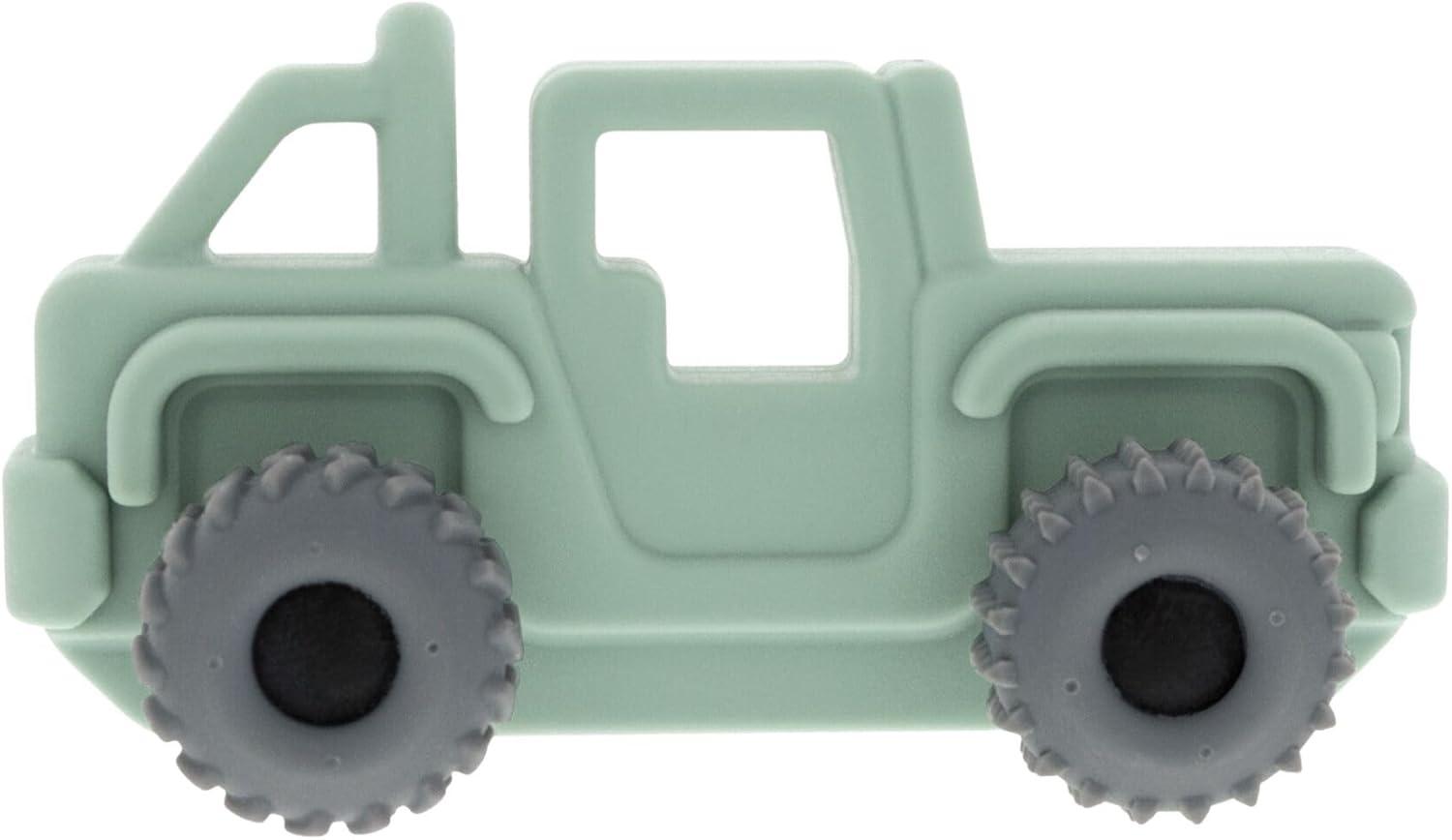 image:imageNuby Silicone Teether Toy for Babies Textured Teething Yellow Bug Car with Moving Wheels Soothes Sore Gums Encourages Tactile Development and HandEye Coordination Ages 6 MonthsGreen Jeep