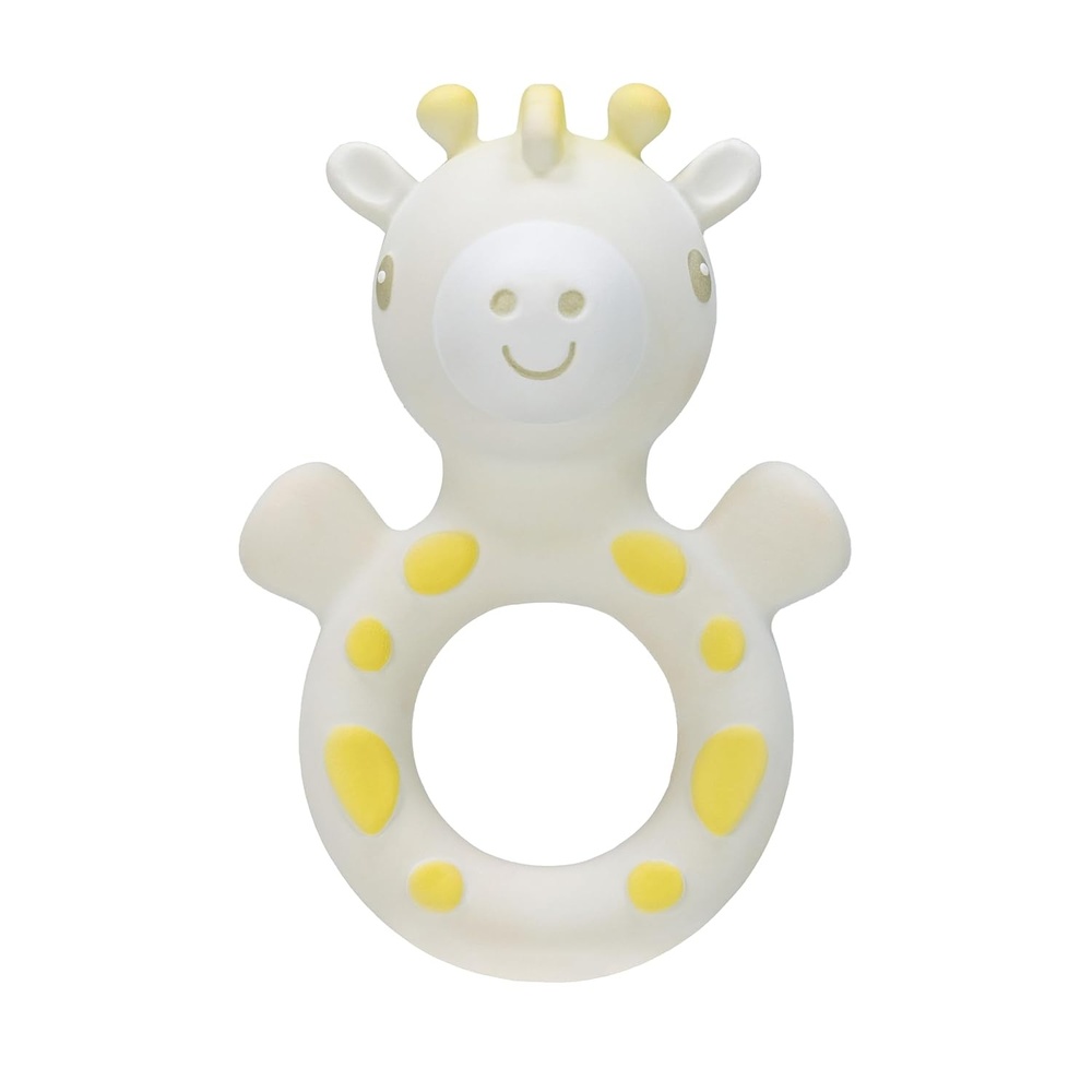 image:imageNuby Giraffe Teether for Infants  100 Natural Rubber Baby Teething Toy  EasyGrip and MultiTextured Surfaces  3 Months