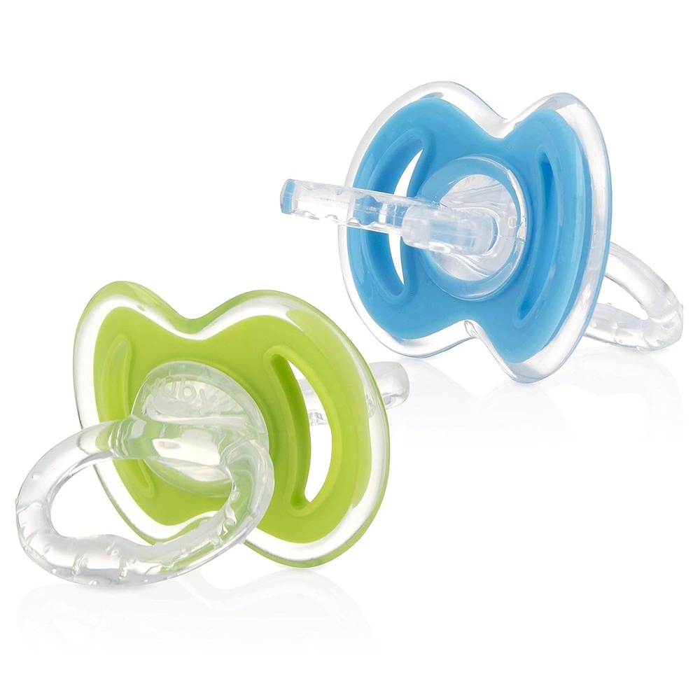 image:imageNuby GumEEZ Baby Teethers  2 Pack  Soothing Bristles Easy Grip Handle amp Hygienic Cover  Silicone Teethers for Babies  3 Months  Neutral  100 SiliconeColors May Vary