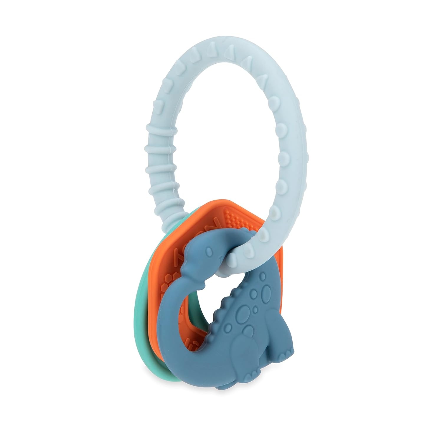 image:imageNuby Chewy Charms Teething Ring Soft Baby Teething Toy 3 Months Dino