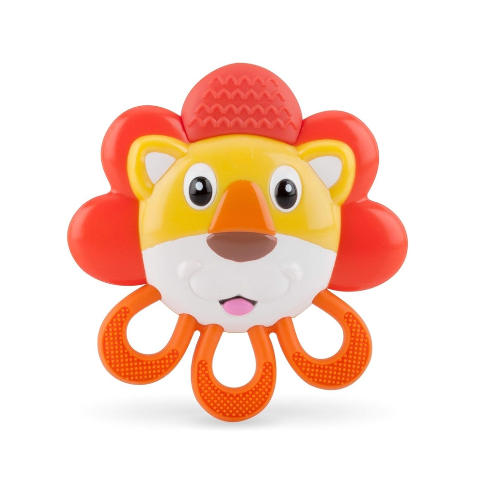image:imageNuby VibeEEZ Vibrating Teether Battery Powered Textured Surface and Easy to Grasp Toy for Baby Teething Relief 3 Months OctopusLion