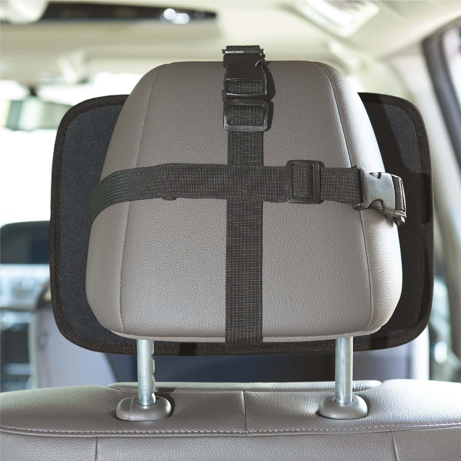 image:imageNuby Backseat Baby Mirror with Fully Adjustable Straps Shatter Resistant Installs in Seconds Blackblack