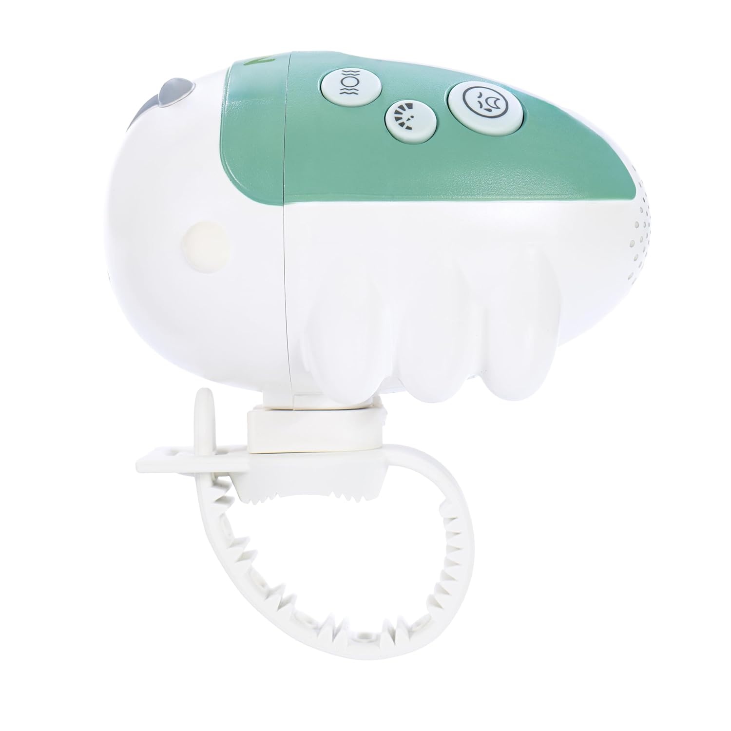 image:imageNuby Jitterbug Stroller Rocker amp Sound Machine for Babies Portable Soother with Vibrations Sounds and Light Colors USBC Rechargeable Attaches to Strollers and Cribs Green