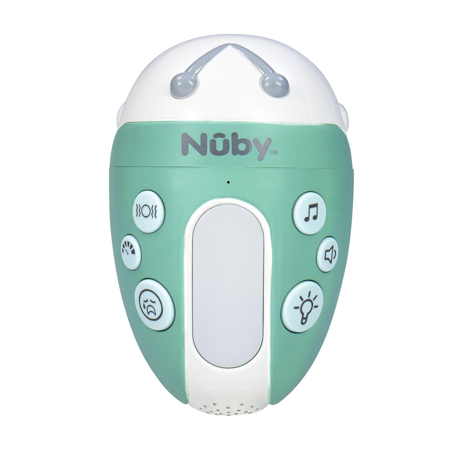 image:imageNuby Jitterbug Stroller Rocker amp Sound Machine for Babies Portable Soother with Vibrations Sounds and Light Colors USBC Rechargeable Attaches to Strollers and Cribs Green