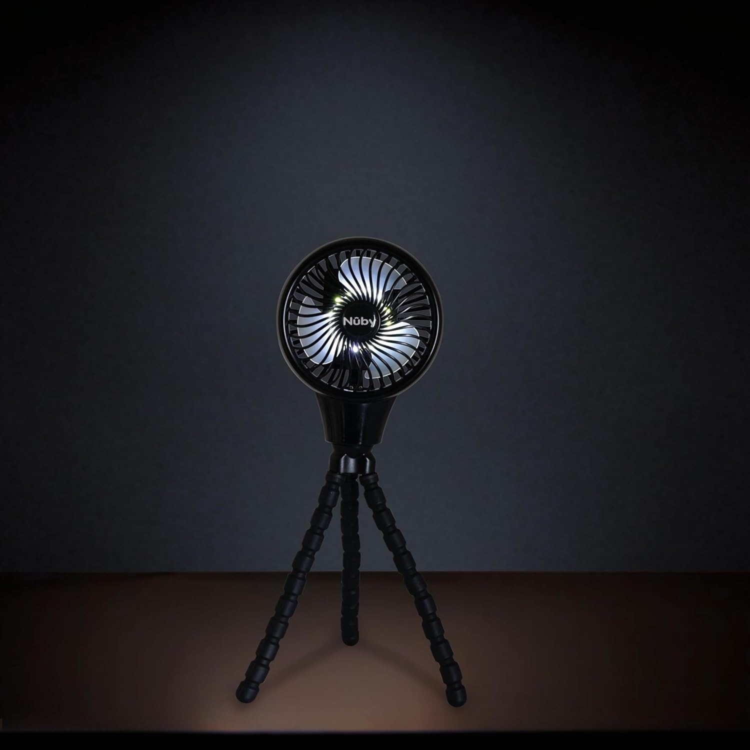 image:imageNuby Oscillating Stroller Fan with Adjustable Legs 3Speed Portable Fan for Car Seats and Play Yards Stroller Accessories Summer Travel Essentials BlackBlack