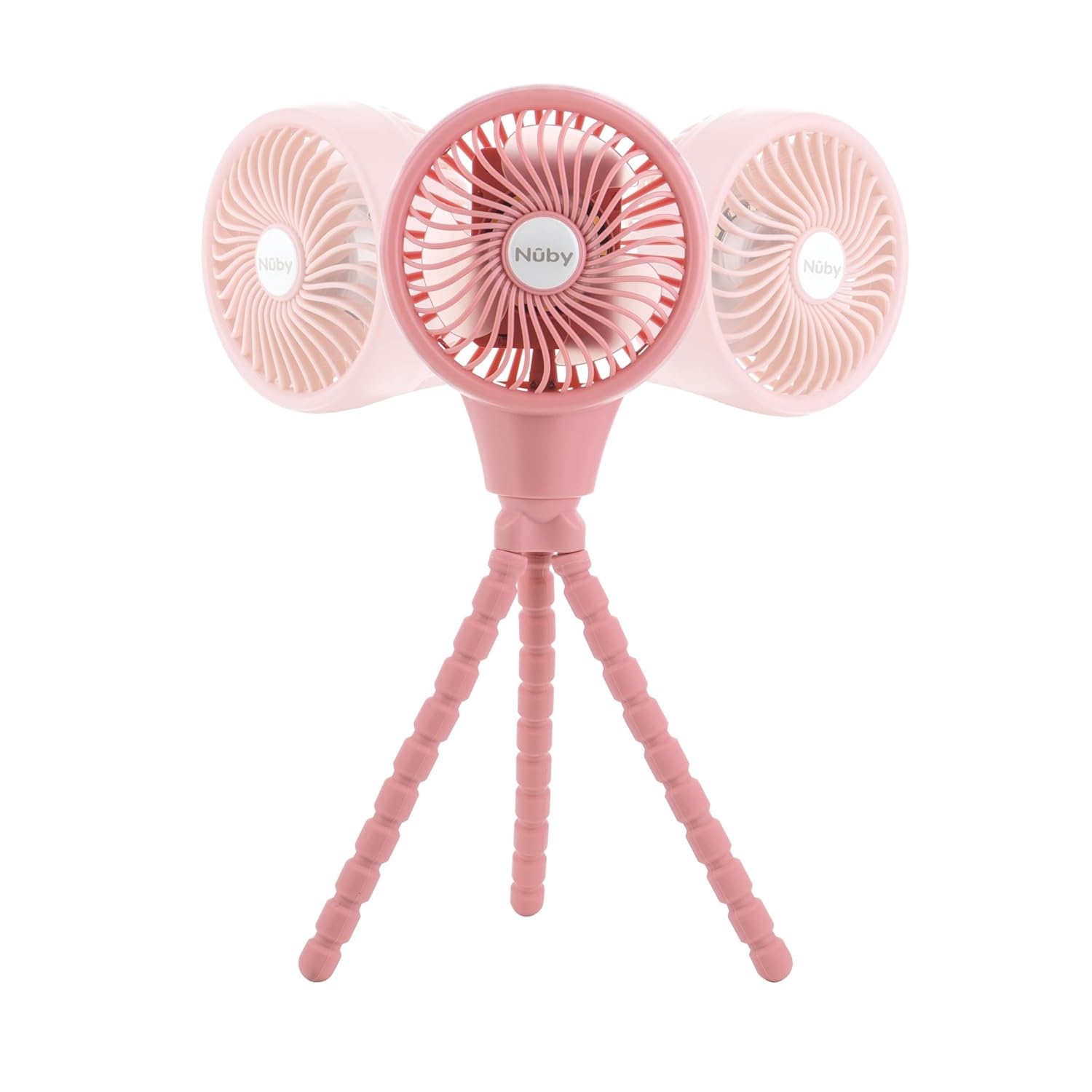 image:imageNuby Oscillating Stroller Fan with Adjustable Legs 3Speed Portable Fan for Car Seats and Play Yards Stroller Accessories Summer Travel Essentials BlackPink