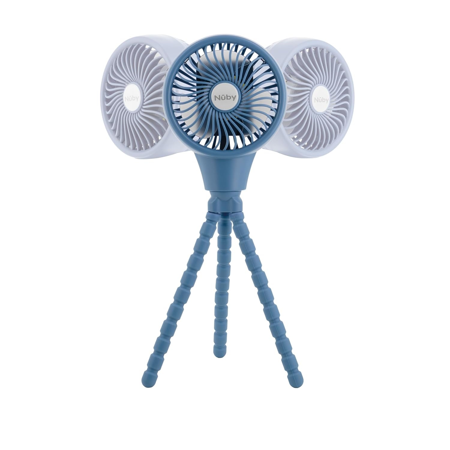 image:imageNuby Oscillating Stroller Fan with Adjustable Legs 3Speed Portable Fan for Car Seats and Play Yards Stroller Accessories Summer Travel Essentials BlackBlue