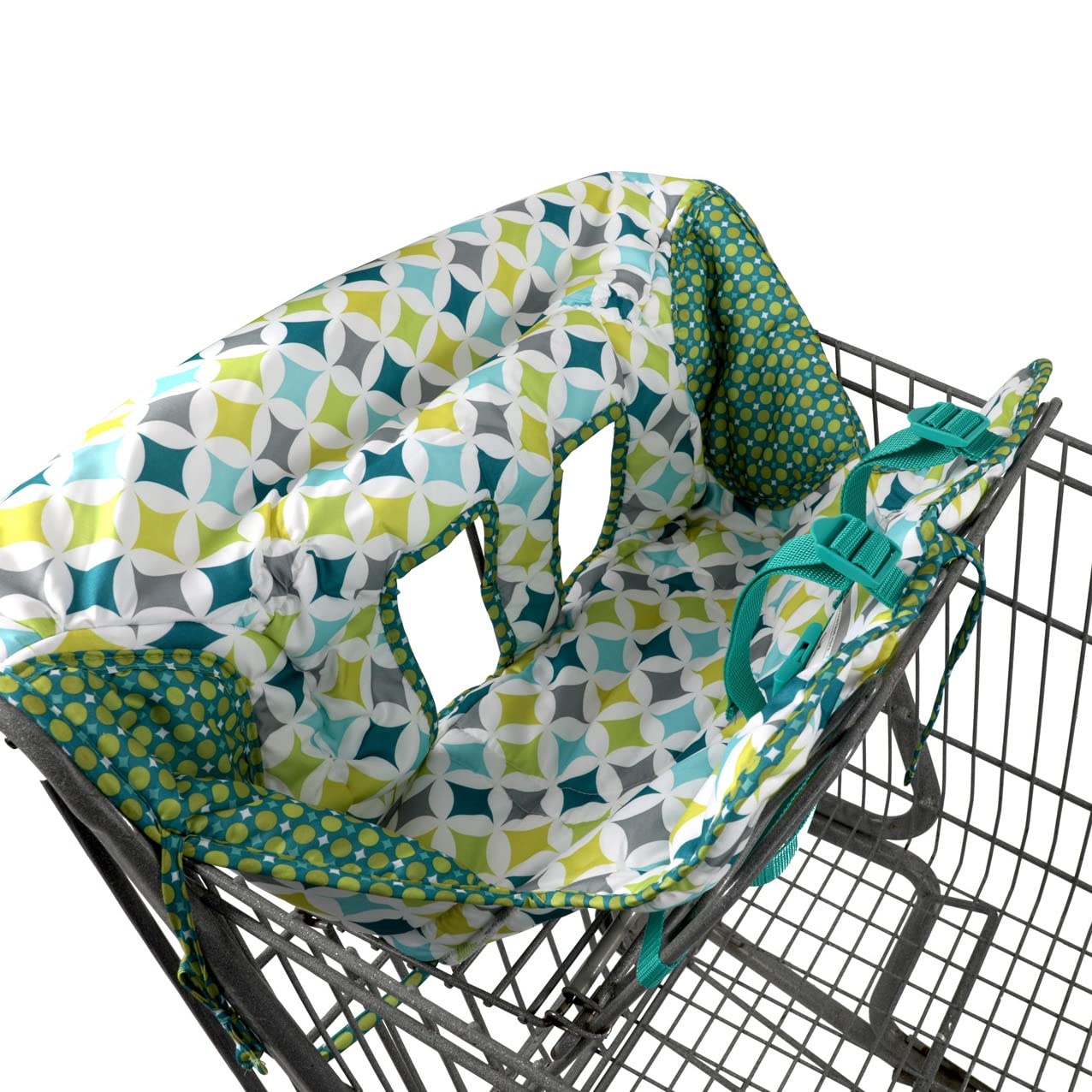 image:imageNuby Shopping and High Chair Soft Fabric Cover MultiUse Installs in Seconds Diamond Print
