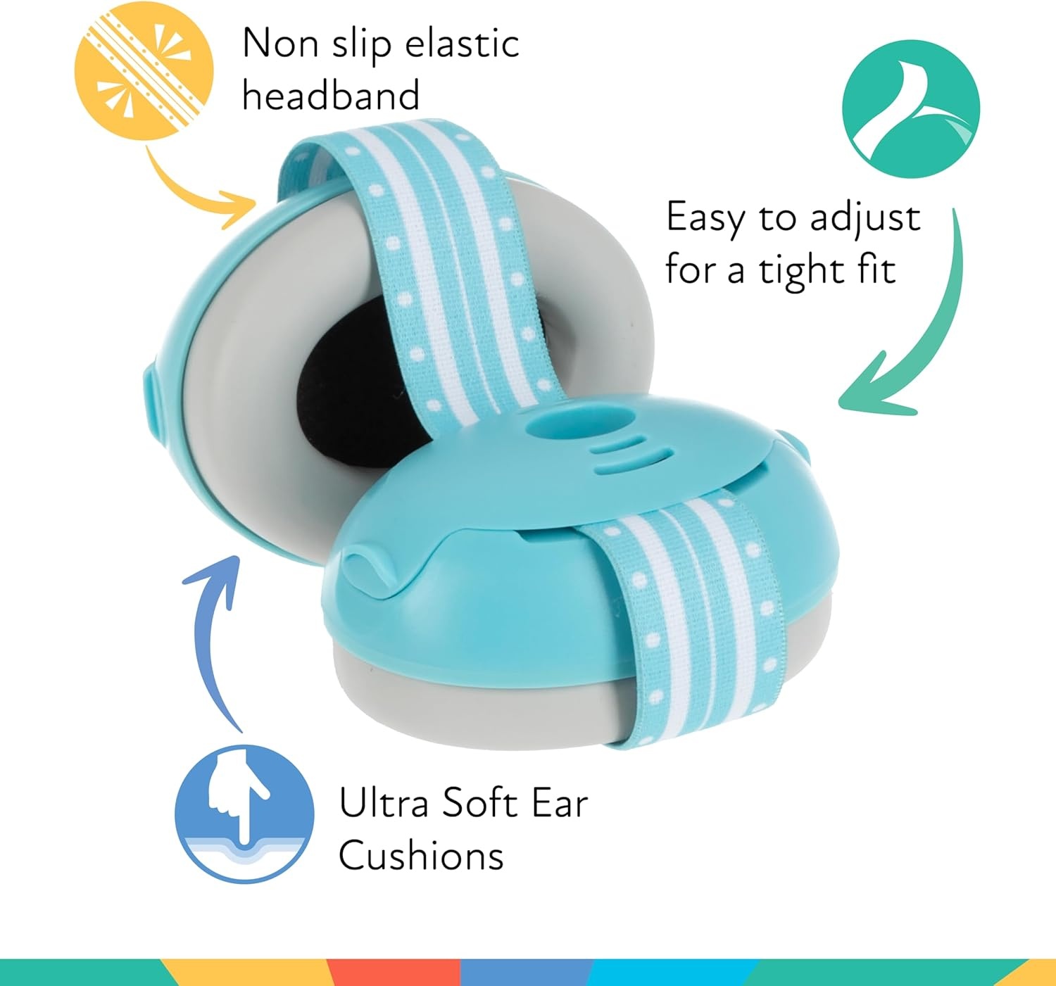 image:imageNuby Soft Sounds NoiseCanceling Earmuffs with Travel CaseBlue