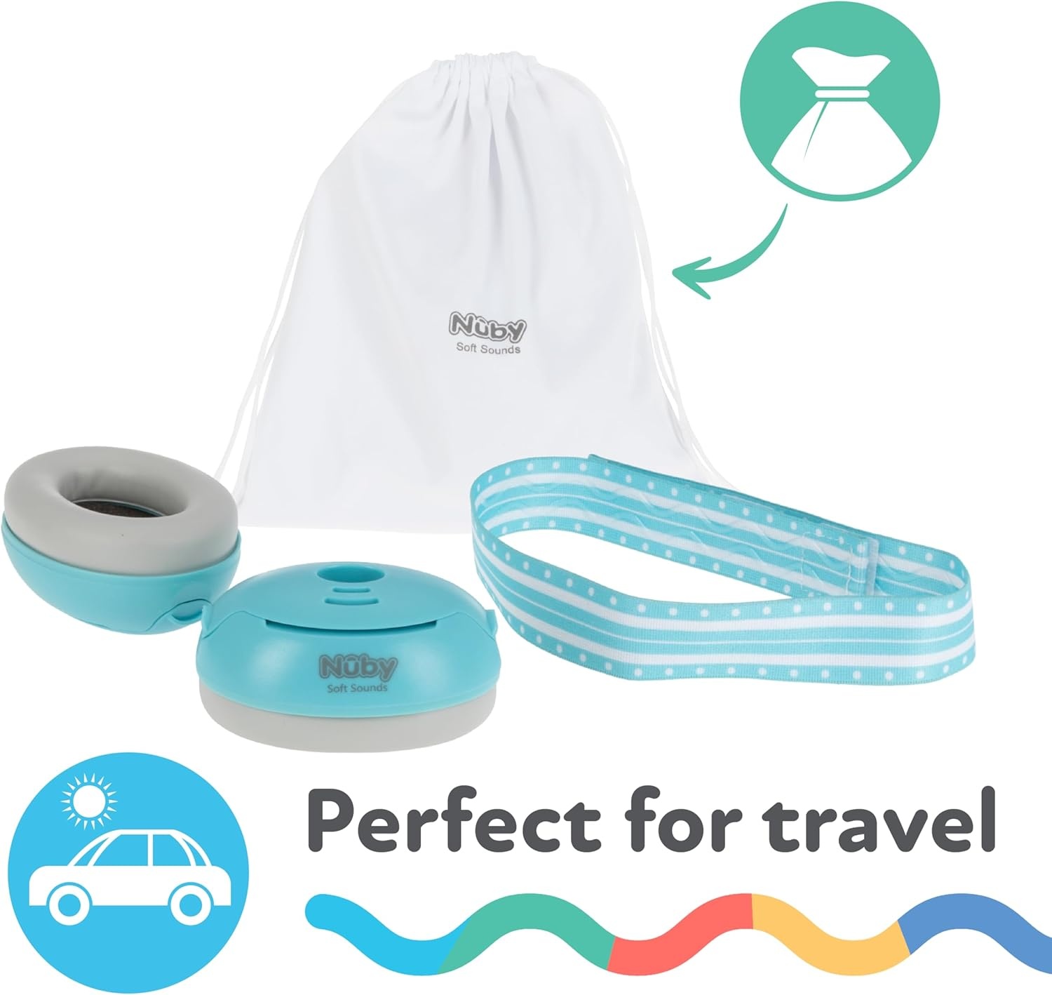 image:imageNuby Soft Sounds NoiseCanceling Earmuffs with Travel CaseBlue