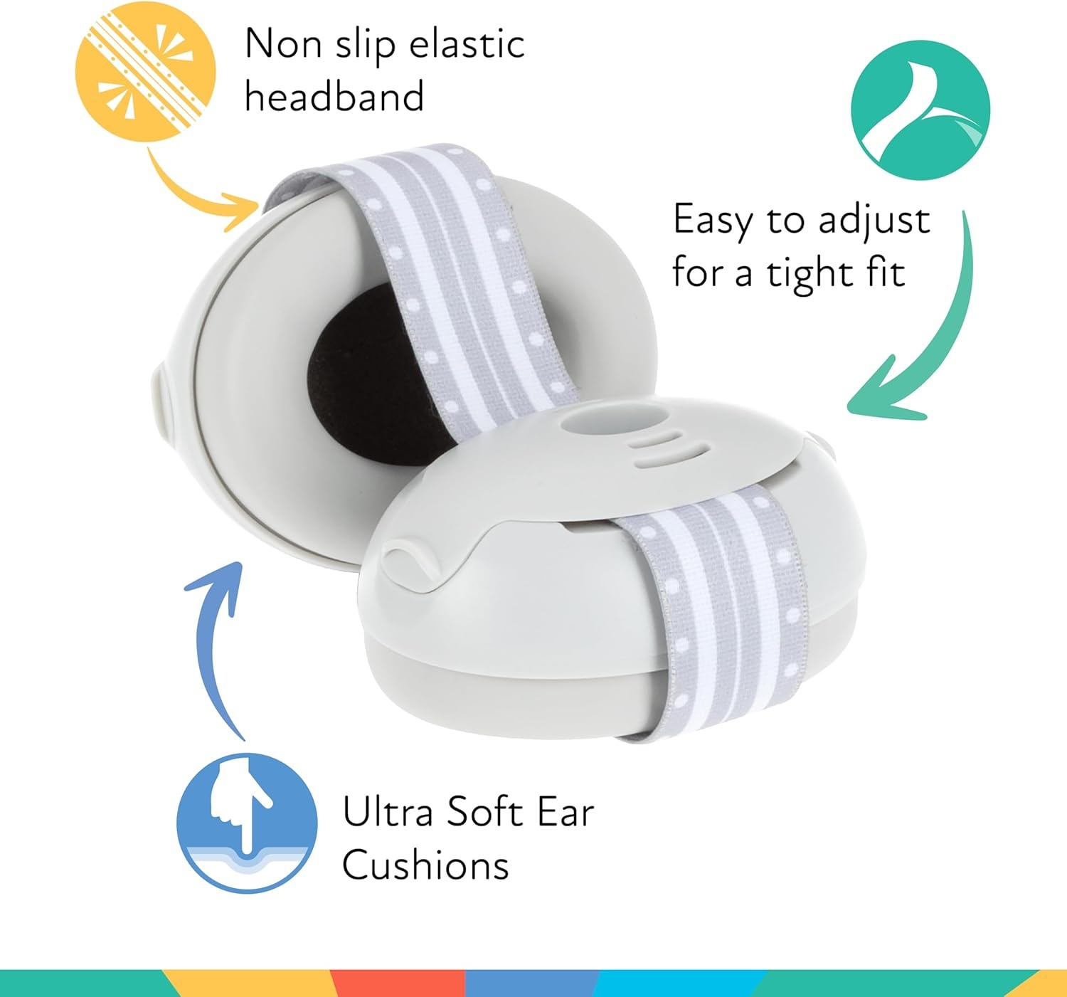 image:imageNuby Soft Sounds NoiseCanceling Earmuffs with Travel CaseGray